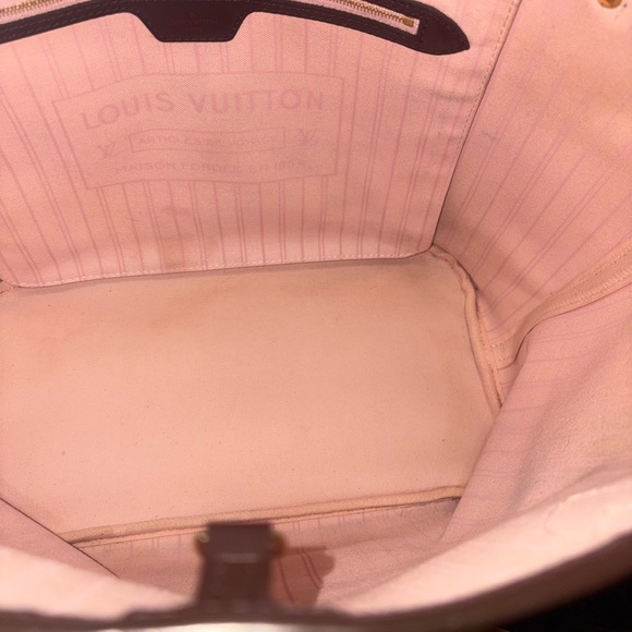 Louis Vuitton Neverfull MM Damier Ebene Rose Ballerine - Picture 6 of 13